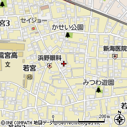 東京都中野区若宮3丁目3-12周辺の地図