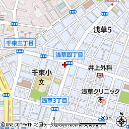 興産信用金庫浅草支店周辺の地図