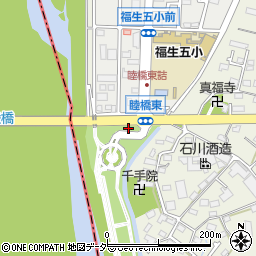 福生市役所　南公園テニスコート周辺の地図