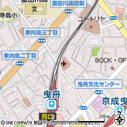日本郵便向島郵便局周辺の地図