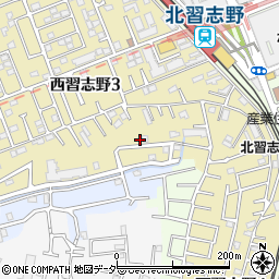 千葉県船橋市西習志野3丁目40周辺の地図