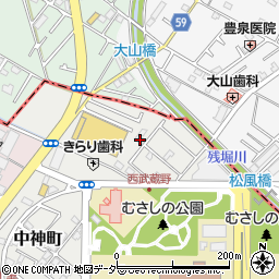 東京都昭島市中神町1371-8周辺の地図