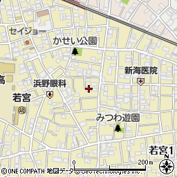 東京都中野区若宮3丁目3-19周辺の地図