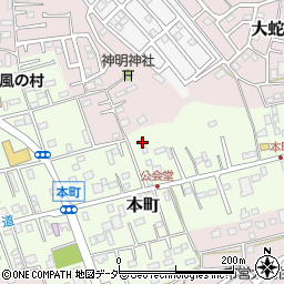 千葉県佐倉市本町32-2周辺の地図
