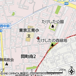 東京都練馬区関町南2丁目8-48周辺の地図
