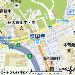 護国寺駅周辺の地図