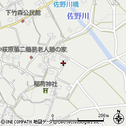 山梨県甲州市塩山中萩原494周辺の地図