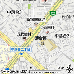 東京都新宿区中落合2丁目12-26周辺の地図
