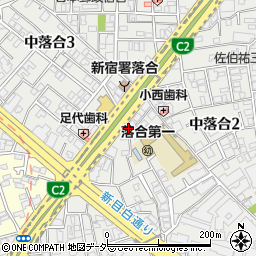 東京都新宿区中落合2丁目12-26周辺の地図