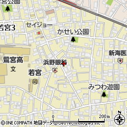 東京都中野区若宮3丁目3-13周辺の地図