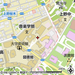 東京都台東区上野公園12周辺の地図