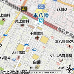 マツモトキヨシ調剤薬局南八幡店周辺の地図