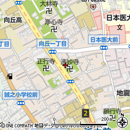 まいばすけっと文京東大前店周辺の地図
