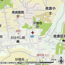 千葉県佐倉市新町周辺の地図