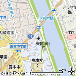 東京都江戸川区松本2丁目41-11周辺の地図