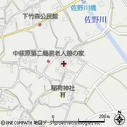 山梨県甲州市塩山中萩原459周辺の地図