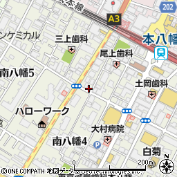 タコとハイボール 本八幡店周辺の地図