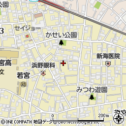 東京都中野区若宮3丁目3-18周辺の地図