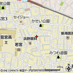 東京都中野区若宮3丁目3-16周辺の地図