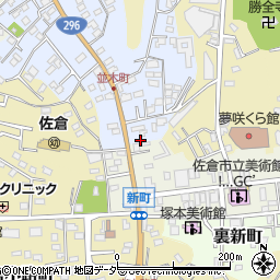 千葉県佐倉市並木町3周辺の地図