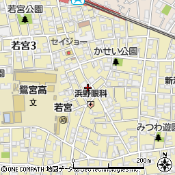 マンマチャオ中野若宮店周辺の地図