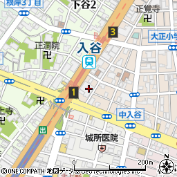 吉野家 入谷店周辺の地図