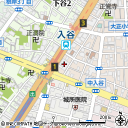 ダイソーココスナカムラ入谷店周辺の地図