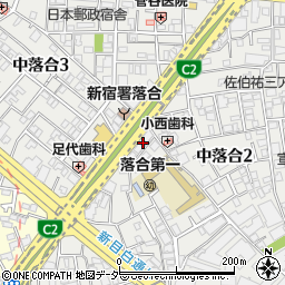 東京都新宿区中落合2丁目12-2周辺の地図