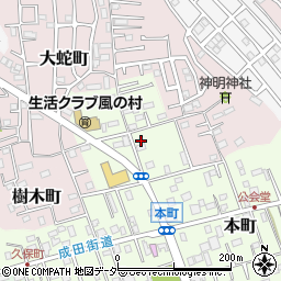 千葉県佐倉市本町136周辺の地図