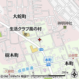 千葉県佐倉市本町136-2周辺の地図