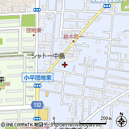 東京都小平市回田町61-1周辺の地図