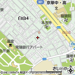東京都文京区白山周辺の地図