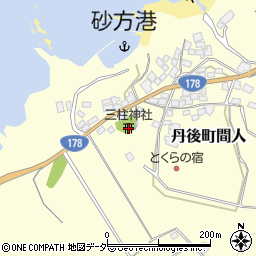 三柱神社周辺の地図