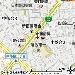 東京都新宿区中落合2丁目12-30周辺の地図