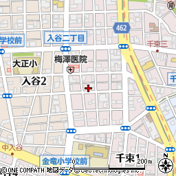 ヤクルト　東京ヤクルト販売台東本店浅草センター周辺の地図