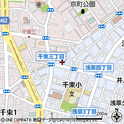 東京都台東区浅草5丁目11周辺の地図