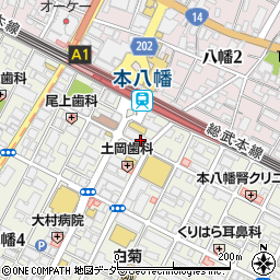 東京靴流通センター本八幡駅南口店周辺の地図