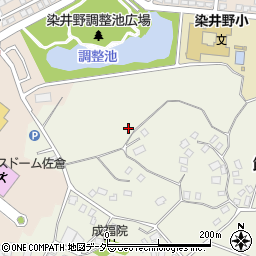 千葉県佐倉市飯重周辺の地図