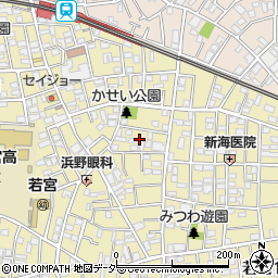 東京都中野区若宮3丁目4周辺の地図