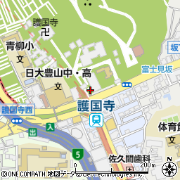 護国寺前公衆トイレ周辺の地図