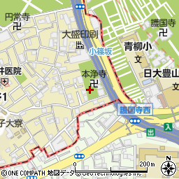 東京都豊島区雑司が谷1丁目51周辺の地図