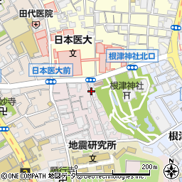 日本調剤　根津薬局周辺の地図