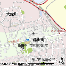 千葉県佐倉市藤沢町周辺の地図