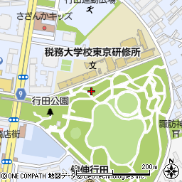 千葉県船橋市行田周辺の地図