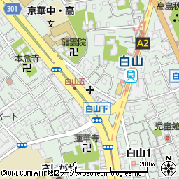 東京都文京区白山5丁目1周辺の地図