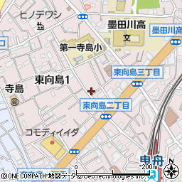 ＳＡＮパーク墨田東向島１駐車場周辺の地図