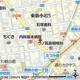 大東京信用組合新小岩支店周辺の地図