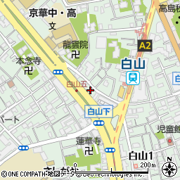 東京都文京区白山5丁目1-17周辺の地図