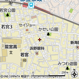 東京都中野区若宮3丁目6周辺の地図