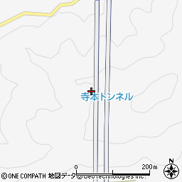寺本トンネル周辺の地図